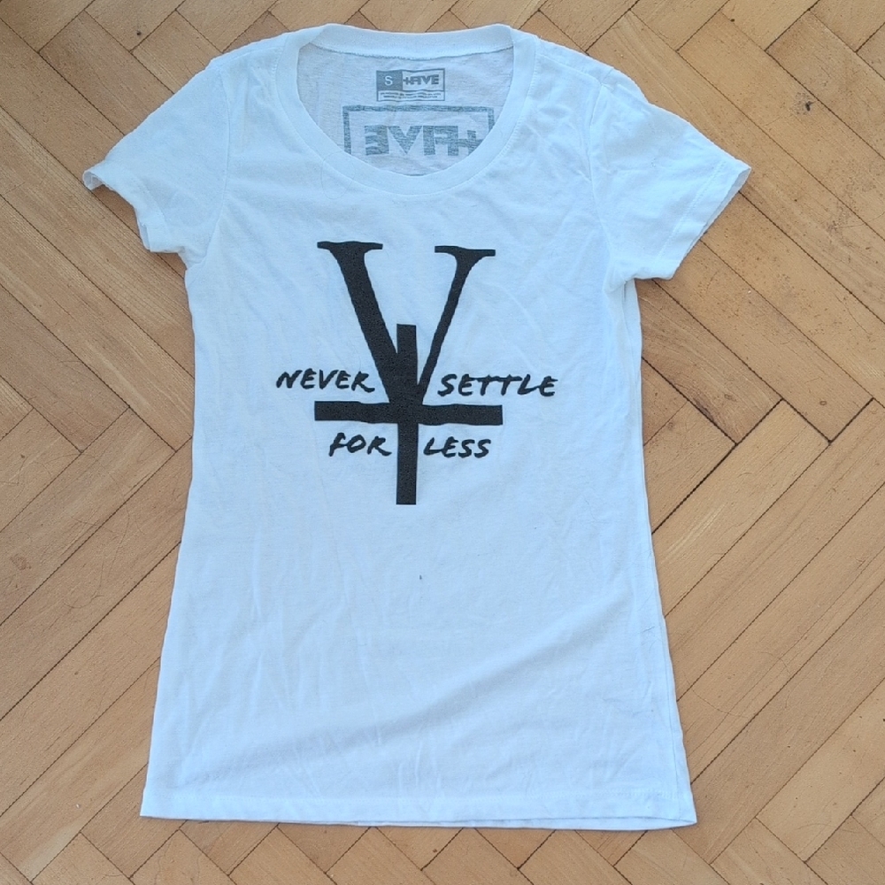 White Graphic Tee Size S